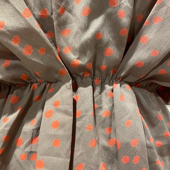 Mauve polka dot synched dress - Picture 6 of 6